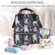thumbnail image 5 of Disketp Sloths Dancing Mochila de Pañales de Gran Capacidad con Múltiples Bolsillos, Mochila de Viaje Multifuncional para Bebé, Unisex, Moderna y Resistente, 5 of 6