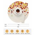 thumbnail image 6 of 15 Inch Round Placemats Set of 4, Fall Maple Leaf Non Slip Heat Insulation PP Table Mats, Thanksgiving Vintage Yellow Orange on Linen Washable Place Mats for Kitchen Dining Party Table Decor, 6 of 7