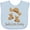 AE-Light Blue, variant on Inktastic Daddy's Little Cowboy Boys Baby Bib