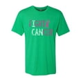 thumbnail image 2 of Wild Bobby, Fight Cancer Ribbon Mens Premium Tri Blend T-Shirt, Envy, Small, 2 of 3