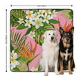 thumbnail image 3 of Hawaiian Print Dog Potty Pads Reusable Washable, Absorbent Pee Pad with Secure Hold Bottom for Tile and Laminate (Hawaiian plant patterns, 72" x72"), 3 of 8