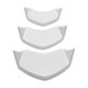 thumbnail image 2 of Cubierta decorativa frontal ABS con piezas decorativas coloridas y accesorios para motocicleta blanco, 2 of 8