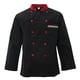 thumbnail image 1 of COCINERO CHAQUETA CHEFS NEGRO UNISEX X / XL / XXL / Sunnimix Uniforme de chaqueta para hombre, 1 of 8