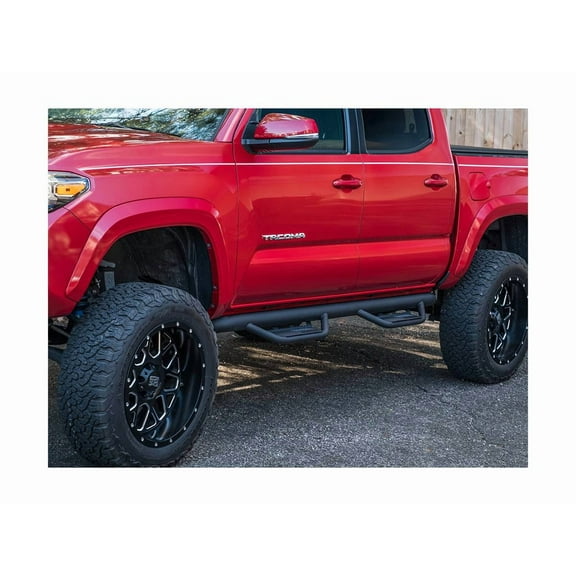 Havoc by RealTruck HS2 Black Hoop Steps Compatible with 2016-2018 Toyota Tacoma Double Cab