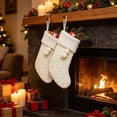 thumbnail image 4 of Christmas Stockings, Classic Xmas Stocking with Hanging Loop, Gift Bag for Fireplace Mantel, Tree and Family Holiday Decor, 4 of 6