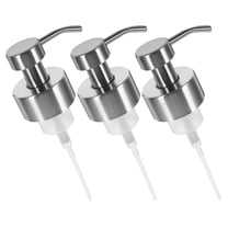 Milisten 3Pcs Stainless Steel Foaming Soap Pump Replacement for Lotion Shampoo Bottles Home Use