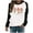 Black, variant on Taqqpue Womens Halloween Long Sleeve Shirts Casual Printed Crewneck Sweatshirts Halloween Lightweight Loose Plus Size Pullover Tops for Women