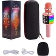 thumbnail image 2 of Micrófono Karaoke inalámbrico BONAOK, portátil para fiestas de cumpleaños en casa con altavoz y compatible con PC o Smartphone Q78, 2 of 3