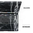 thumbnail image 4 of Design Skinz Natural Black & White Marble Stone Full-Body Wrap Scratch Resistant Decal Skin-Kit Compatible with MacBook 13" Air (A1932), 4 of 5
