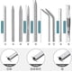thumbnail image 2 of Knotter Tools, Fid Paracord Fid Set Stainless Steel Paracord Lacin Needles And Smoothing Tool For, 2 of 5