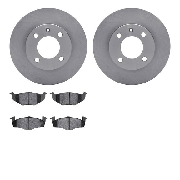 Dynamic Friction Company Front Brake Rotors with 5000 Advanced Brake Pads 6502-74082