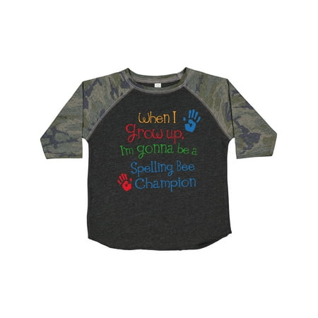 

Inktastic Spelling Bee Champion Future Gift Toddler Boy or Toddler Girl T-Shirt
