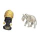 thumbnail image 5 of Adorno De Mesa De Madera De Resina Con Forma De Elefante Africano Para Mujer, Decoración Creativa Para El Hogar, Centro De Mesa, Escultura Tallada A Mano, Figurita De Recuerdo Para Estante De, 5 of 8