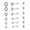 6 Pairs-CZ-Butterffly Back-Silver, variant on 316L Stainless Steel 20G Flat Back Stud Earrings, 7 Pairs CZ Screw Back Set, 2–8mm, for Adults