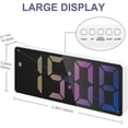 thumbnail image 2 of Digital alarm clock, digital alarm clock with LED temperature date display, digital alarm clock with snooze function, 2 of 5