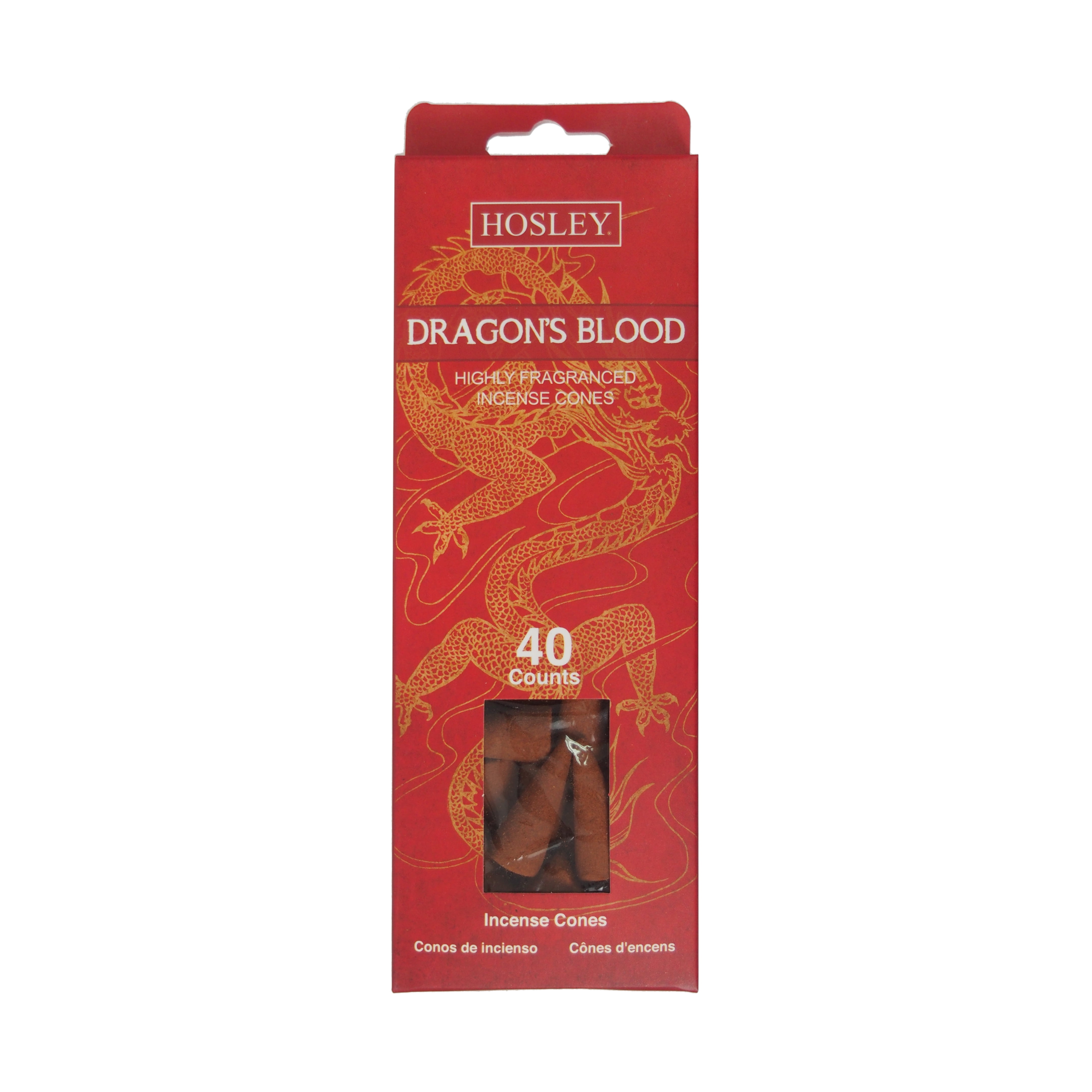 Hosley 40 pc. Highly Fragrance Dragon's Blood Incense Cones