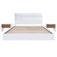 thumbnail image 2 of Nexera Harper 4-Piece Floating Platform Bedroom Set, White, Double, 2 of 7