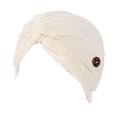 thumbnail image 1 of Minnieouse Paquete de 4 diademas de moda cómodas con botones, diademas elásticas de estilo musulmán de una sola capa para mujer Accesorio para el cabello Beige Minnieouse AP008790-06B, 1 of 6