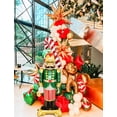 thumbnail image 2 of Kit de arco de globos Haolongfa, 125 piezas, rojo, verde, oro blanco, 2 of 7