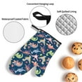 thumbnail image 3 of Haiem Dinosaur Print Extra Long Oven Mitts and Pot Holders 4pc Sets: Heat Resistant Silicone Oven Mittens with Mini Oven Gloves and Hot Pads Potholders, 3 of 6