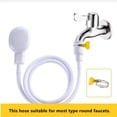 thumbnail image 6 of Single Tap Shower Attachment,Portable Rubber Hose Nozzle,Faucet Shower Hose Bath Jet for Tub,Easy Install Tap Connector for Washing Pet, Bathing Floor Rinsin & People Use, 6 of 6