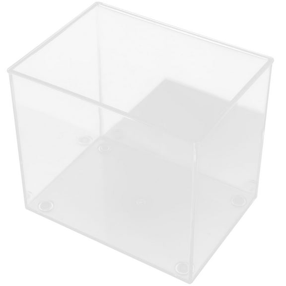 Niceauty Clear Plastic Fish Bowl Plastic Small Tank 1Set