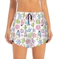 thumbnail image 2 of Hirioo Pastel Christmas Cookies for Women's Double Layer Athletic Shorts High-Performance Gym Shorts with Inner Pocket, Elastic Waistband-Large, 2 of 7