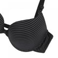 thumbnail image 4 of Saient Sexy Front Closure Bralette Brassiere For Women Push Up Bras Fashion Ladies Striped Lingerie Underwear,Black,36B, 4 of 9
