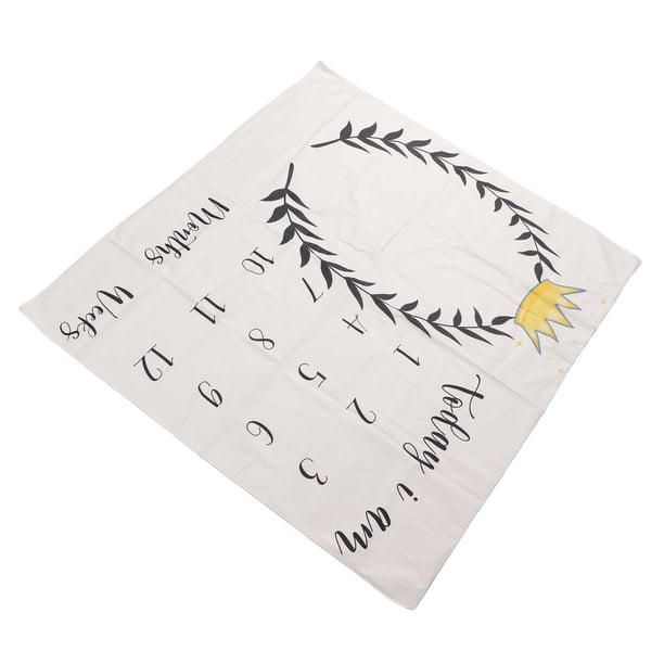 Manta de hitos para bebés, manta de hitos para bebés, manta de hitos mensuales para bebés, tapete de hitos para bebés, diseño fácil de usar