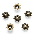 thumbnail image 2 of Tibetan style Zinc Alloy Bead Caps Multi-Petal Cadmium Free Lead Free Bronze 5x2mm Hole: 1mm 1000pcs/100g, 2 of 3