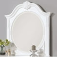 thumbnail image 3 of Furniture of America Heyd 6-Drawer Solid Wood Dresser with Mirror in White, 3 of 6