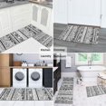 thumbnail image 5 of Black Geometric Triangle Diamond Pattern Kitchen Rugs Sets Of 2,Anti Fatigue Kitchen Mat Rugs Non Slip Washable,Decorative Kitchen Floor Mats for Kitchen,Sink,Laundry,17"x30"+17"x47", 5 of 7
