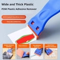 thumbnail image 6 of Plastic Razor Blade Scraper with Replacement POM Blades, Non-Scratch Cleaning Scraper Tool for Removing Labels, Stickers & Glue on Car Glass & Windows, 6 of 9