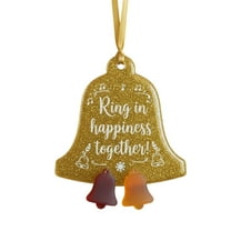 JVBTVB Handmade Sea Glass Christmas Ornament, Heart-Shaped Friendship Gift for Sister Best Friend, Unique Holiday Tree Decoration