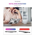 thumbnail image 6 of TechCircle Samsung Galaxy S21 Case, Ring Holder Kickstand Magnetic Hybrid Rugged Shockproof Cover, Silver, 6 of 7