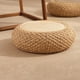thumbnail image 3 of Tatami Floor Pillow Transpirable Redondo Hecho a mano Estilo chino Futon  Beige Cola Cojín de paja para sentarse, 3 of 8