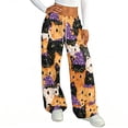 thumbnail image 4 of Trgacdwlo Halloween Pajamas Women Pants Loose Fit Sleepwear Womens Lounge Pants Funny Ghost Graphic Fall Cozy Comfy Women's Pajama Bottoms, 4 of 5