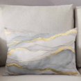 thumbnail image 3 of Yellow Golden Marble Throw Pillow Cover 12 x 20 Inch Decorative Pillow Cover Nature Marble Crack Abstract Lumbar Pillowcase Seasonal Rectangle Cushion Case for Couch Sofa Bed Living Room, 3 of 7