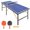Blue 363, variant on Foldable Table Tennis Conversion Top 6x3ft Mid-Size Ping Pong Table for Indoor Games, Portable MDF Black