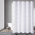 thumbnail image 1 of Cortina De Ducha De Baño para Bañera, Poliéster, Resistente Al Moho, Impermeable, Opaca, Cortina Divisora ​​para Cortina De Ducha, con 12 Anillas para Cortinas De Ducha, 200 Cm * 200 Cm (Blanco) Rojo Verde, 1 of 3