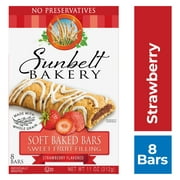 Sunbelt Bakery's Strawberry Fruit & Grain Bars, 1 Box, No Preservatives (8 Bars)