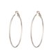 thumbnail image 1 of Qarigey 1 par de pendientes de aro, colgantes de oreja redondos de estilo Simple creativo, accesorio de moda, adornos de orejas para decoración dorada Ropa, zapatos y accesorios Miscelánea Plata 9cm Qarigey AP009026-25B, 1 of 6