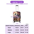 thumbnail image 5 of Spooky Halloween Night Witch German Shepherd Glowing Pumpkins Travel Luggage Cover Alsatian Dog Lover Gifts Suitcase Dust Protective Decor - 12015, 5 of 5