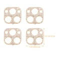 thumbnail image 2 of DEEPCRAFF 4Pcs Phone Lens Guard Zinc Alloy Camera Protector Golden Lens Film Scratch Resistant, 2 of 6