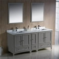 thumbnail image 2 of Fresca Oxford 72" Gray Traditional Double Sink Bathroom Vanity, 2 of 7