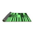 thumbnail image 2 of Ahgly Company Indoor Rectangle Abstract Emerald Green Contemporary Area Rugs, 3' x 5', 2 of 4