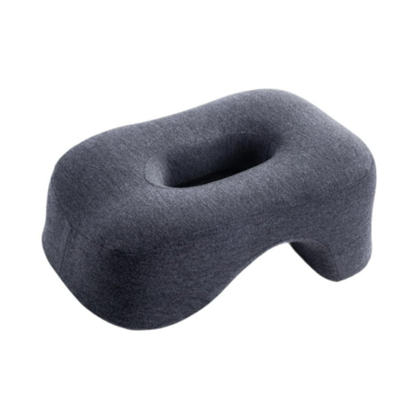Almohada para dormir la siesta en la oficina Almohada portátil para dormir de lado, de espaldas y de escritorio Gris oscuro