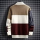 thumbnail image 5 of Suéter de hombre Otoño e invierno Suéter de punto grueso Suéter básico de moda Suéter de hombre, 5 of 5