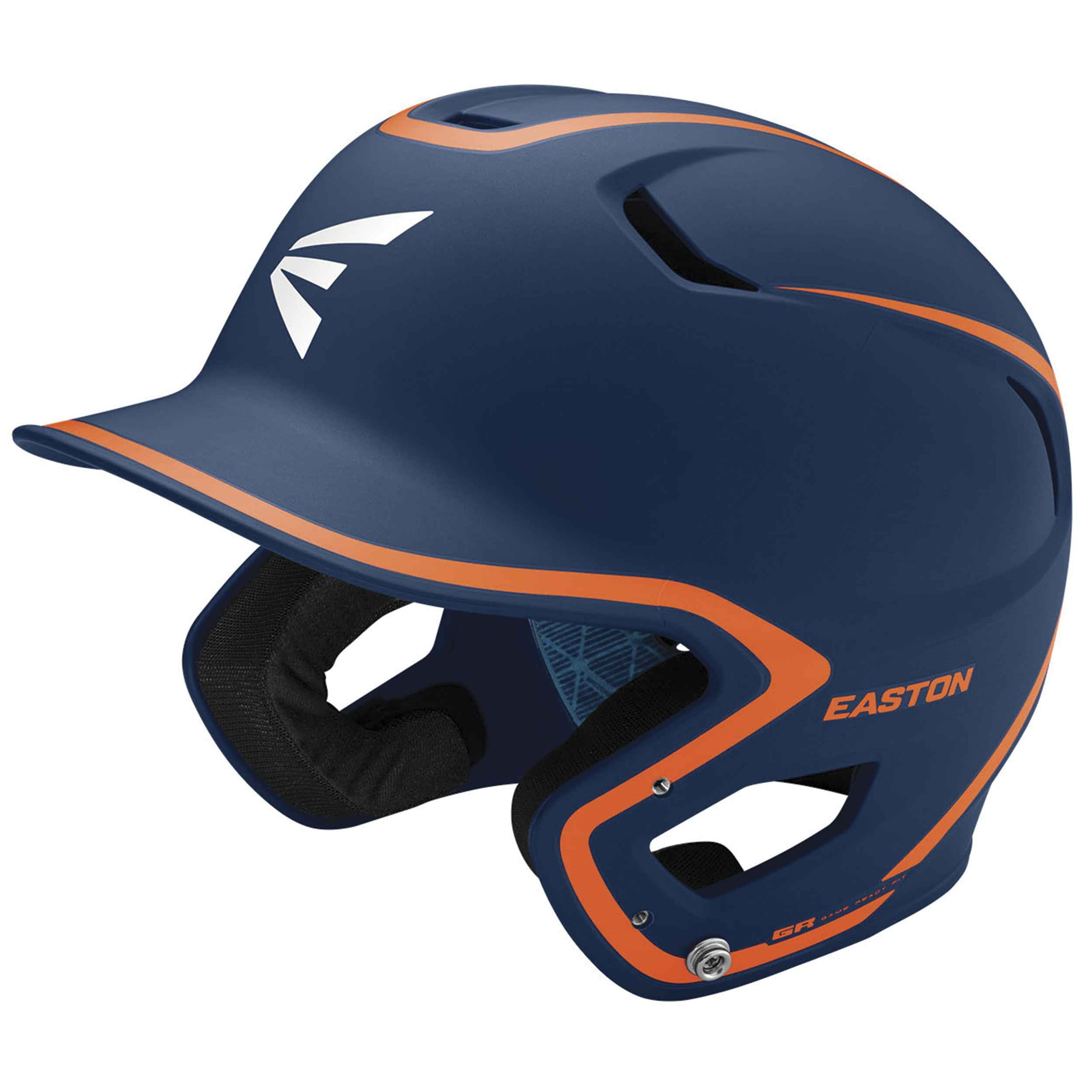 Easton Z5 2.0 Matte TwoTone Batting Helmet Junior Navy/Orange