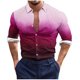 thumbnail image 2 of Blusa y camisa de manga larga con cuello vuelto para hombre, estilo casual, a la moda, con botones estampados, blusa de manga larga con cuello vuelto, camisetas de poliéster para hombre, 2 of 5